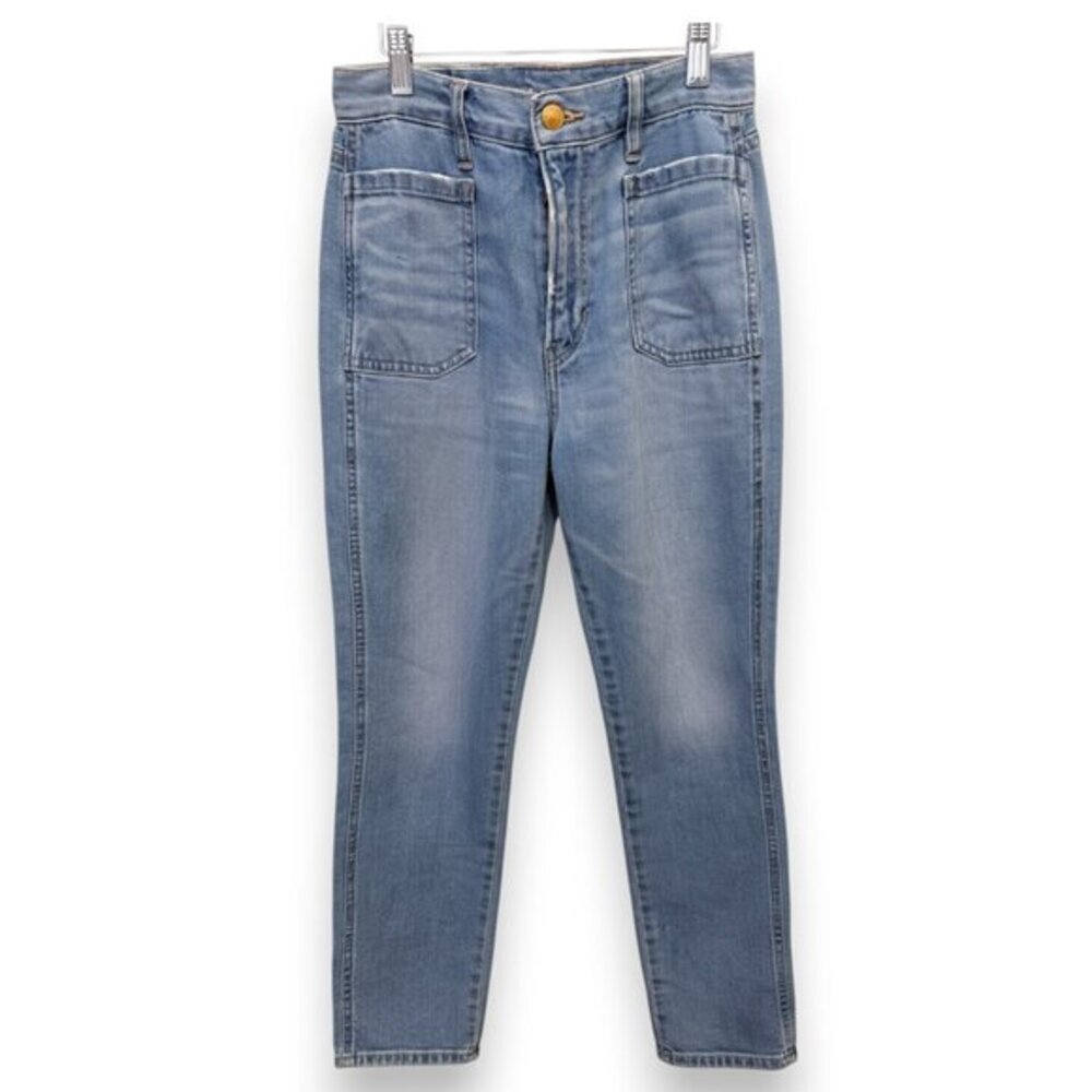 American Eagle Highest Rise Medium Blue Wash Mom Jeans Size 00 - MSRP $45